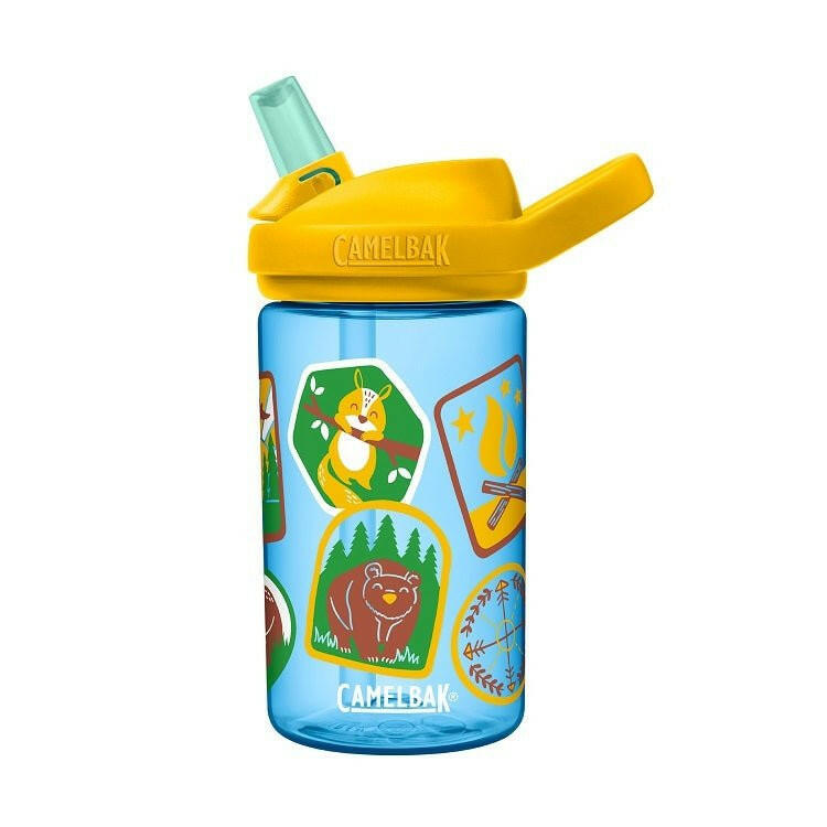 CamelBak Eddy Kids 400ML Water Bottle - Explorer Patches - HYPHEN KIDS