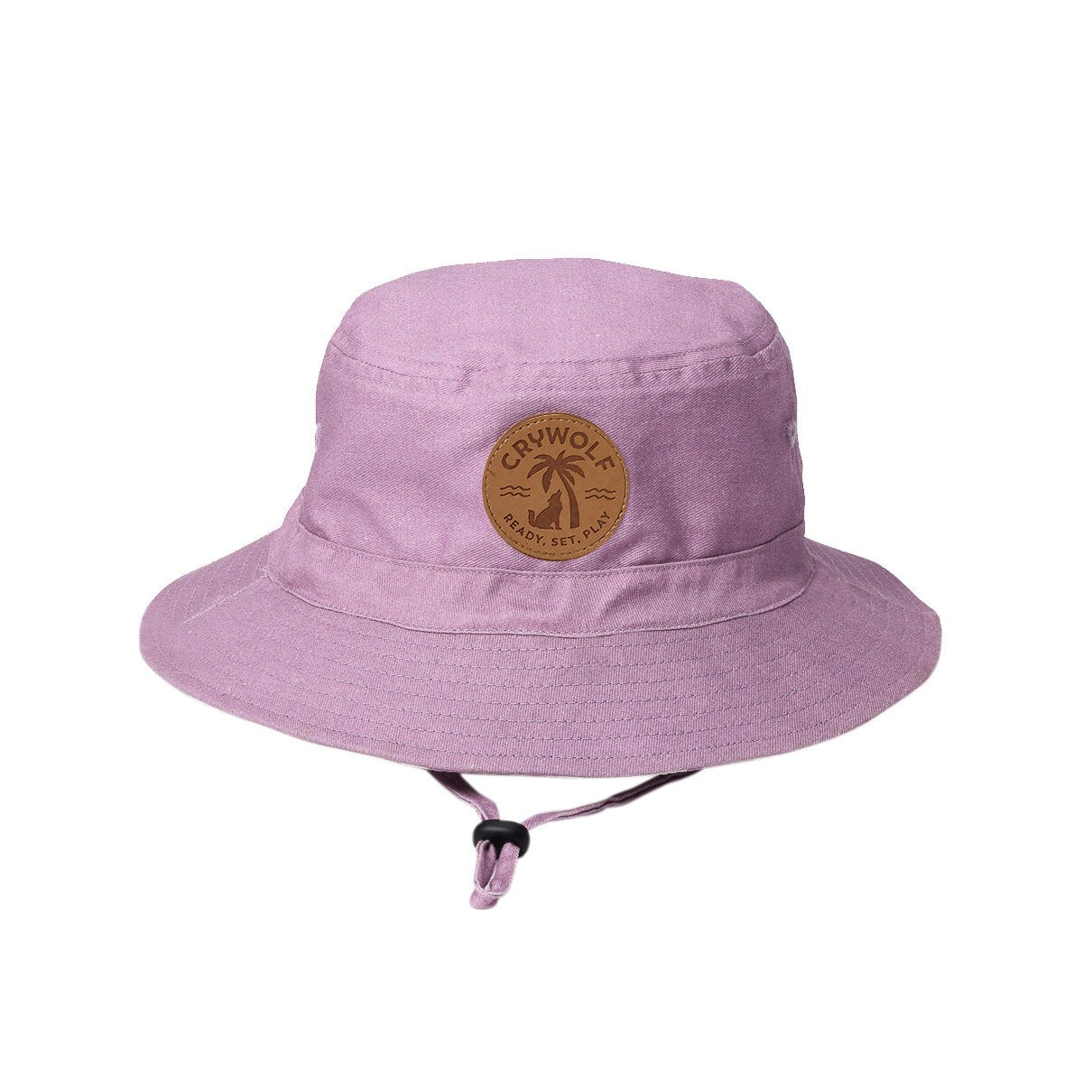 Crywolf Reversible Bucket Hat - Lilac Palms - HYPHEN KIDS