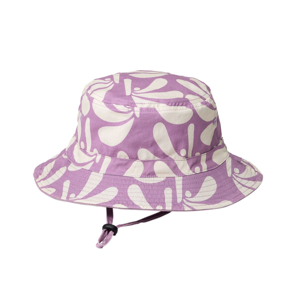 Crywolf Reversible Bucket Hat - Lilac Palms - HYPHEN KIDS