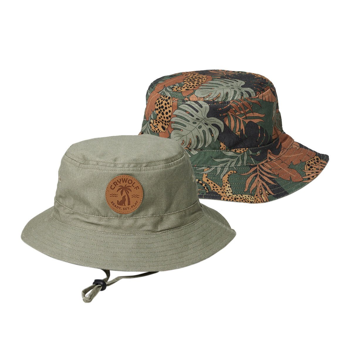 Crywolf Reversible Bucket Hat - Jungle - HYPHEN KIDS