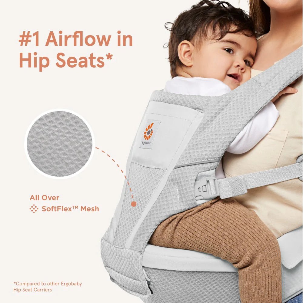 Ergobaby Alta Hip Seat Baby Carrier - Pearl Grey - HYPHEN KIDS