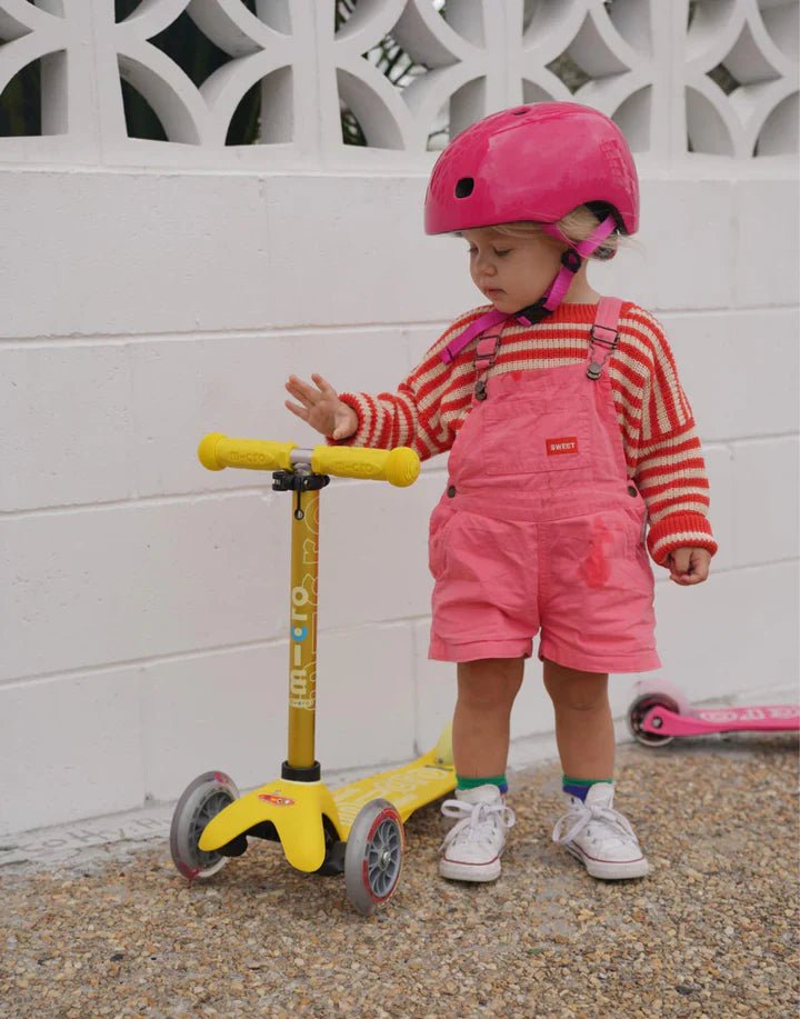 Micro Kids Plain Helmet - Pink - HYPHEN KIDS