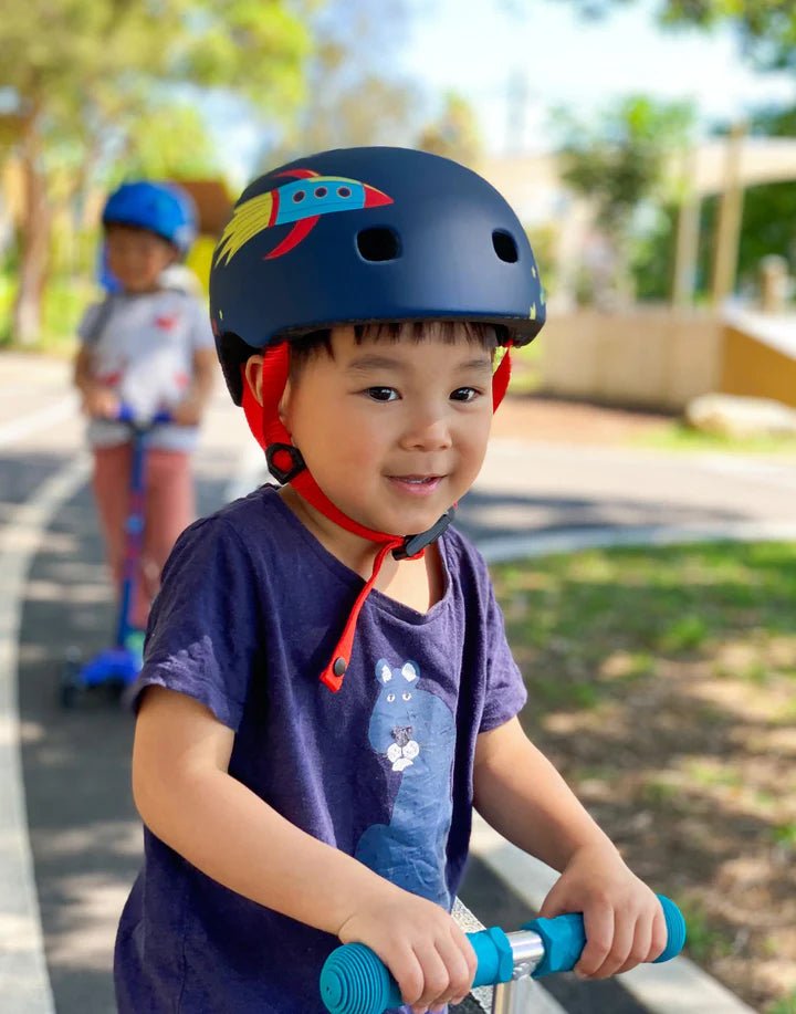 Micro Kids Pattern Helmet - Rocket - HYPHEN KIDS