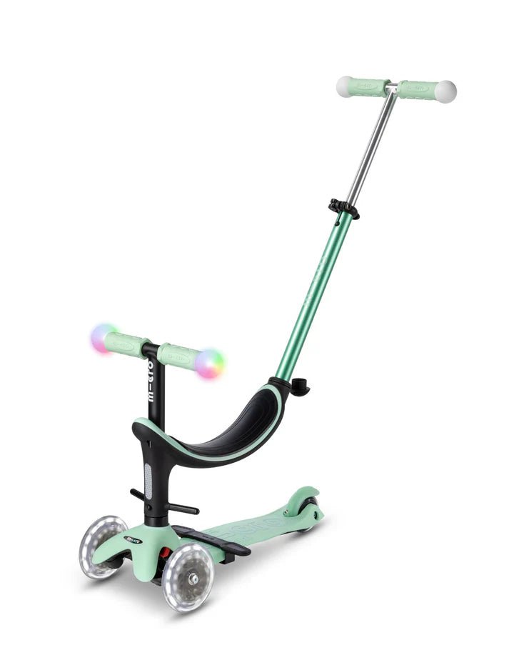 Micro Mini2Grow Deluxe Magic LED Scooter - Mint - HYPHEN KIDS