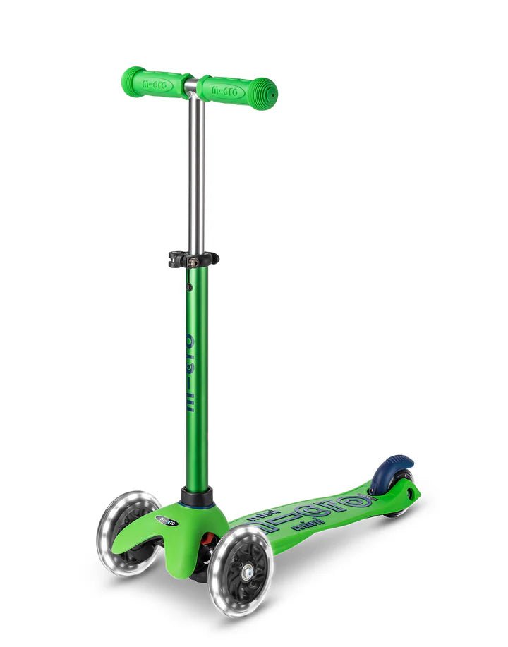 Mini Micro Deluxe Led Scooter - Green/Blue - HYPHEN KIDS