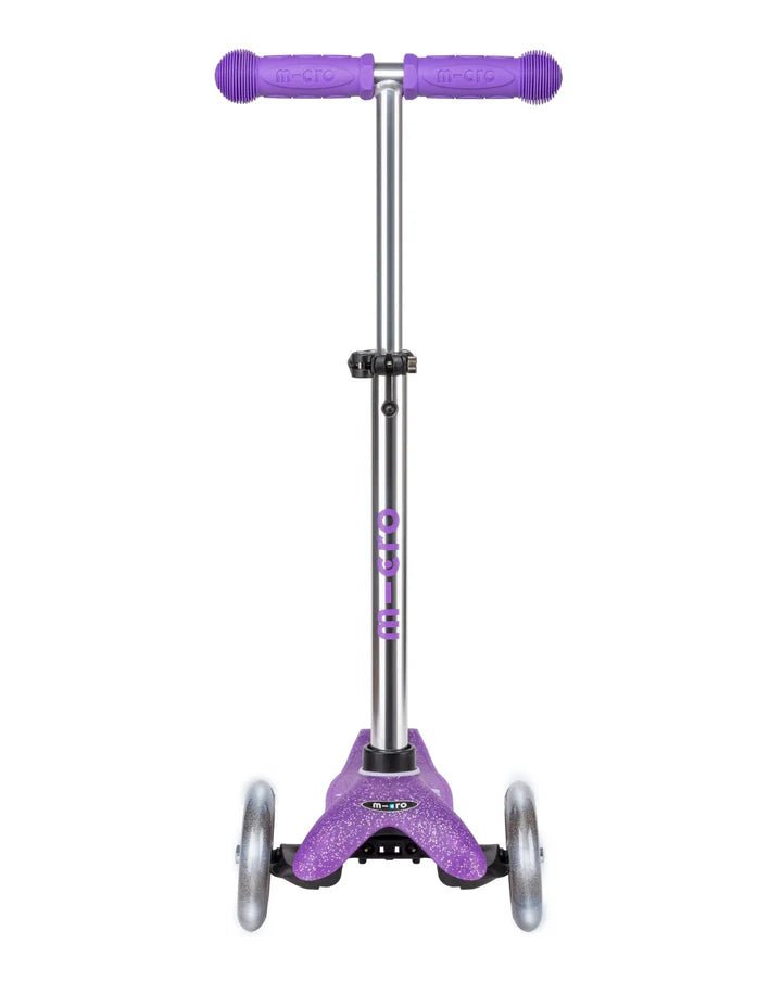 Mini Micro Deluxe Glitter LED 3 Wheel Scooter - Purple - HYPHEN KIDS