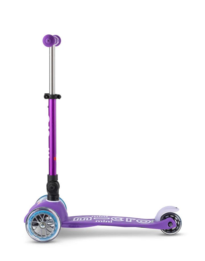 Mini Micro Deluxe Foldable 3 Wheel Scooter - Purple - HYPHEN KIDS