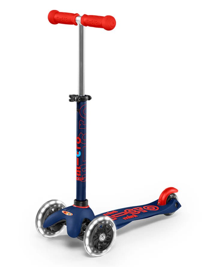 Mini Micro Deluxe Led Scooter - Navy Blue - HYPHEN KIDS