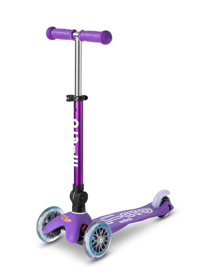 Mini Micro Deluxe Foldable 3 Wheel Scooter - Purple - HYPHEN KIDS