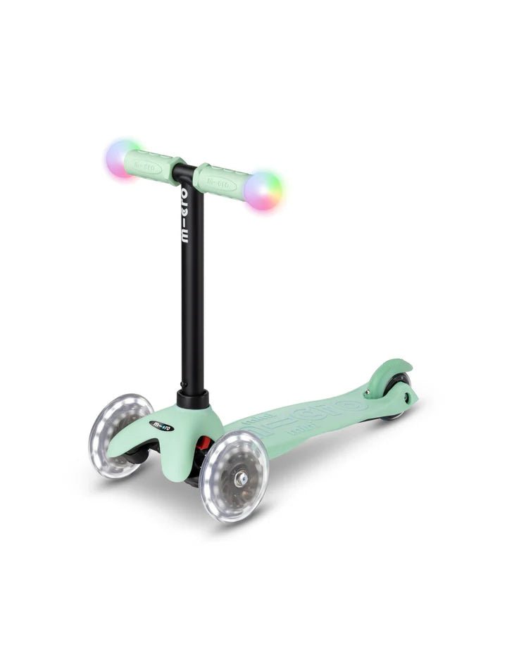 Micro Mini2Grow Deluxe Magic LED Scooter - Mint - HYPHEN KIDS