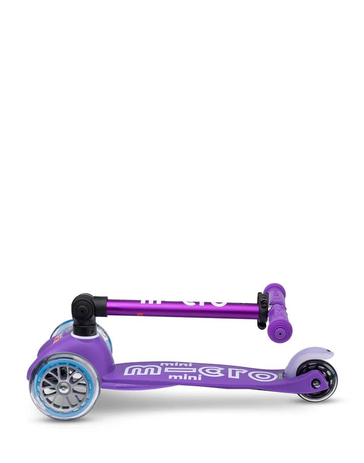 Mini Micro Deluxe Foldable 3 Wheel Scooter - Purple - HYPHEN KIDS