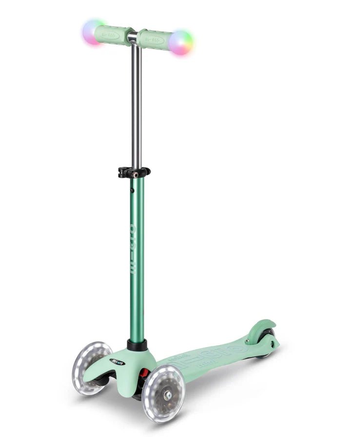 Micro Mini2Grow Deluxe Magic LED Scooter - Mint - HYPHEN KIDS