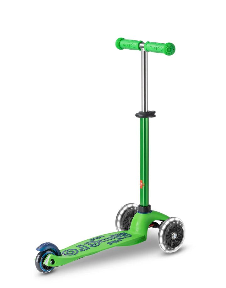 Mini Micro Deluxe Led Scooter - Green/Blue - HYPHEN KIDS