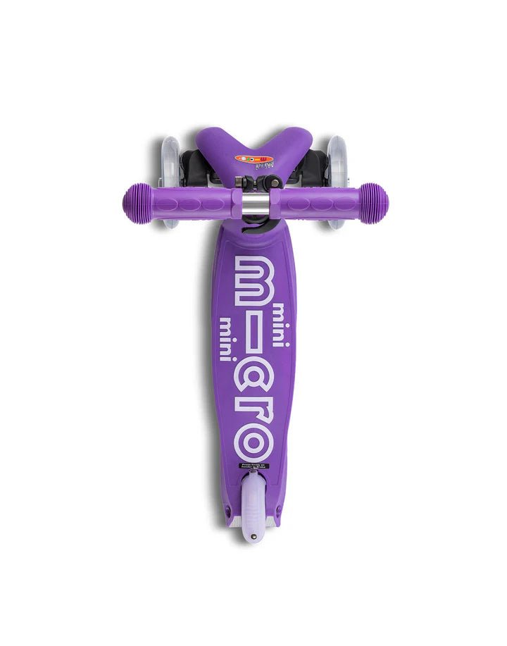 Mini Micro Deluxe Foldable 3 Wheel Scooter - Purple - HYPHEN KIDS