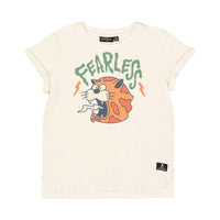 Rock Your Kid Fearless Cream Short Sleeve T - Shirt - HYPHEN KIDS