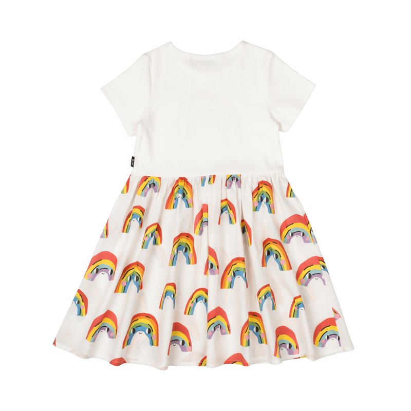 Rock Your Kid Over The Rainbow T-Shirt Dress - HYPHEN KIDS