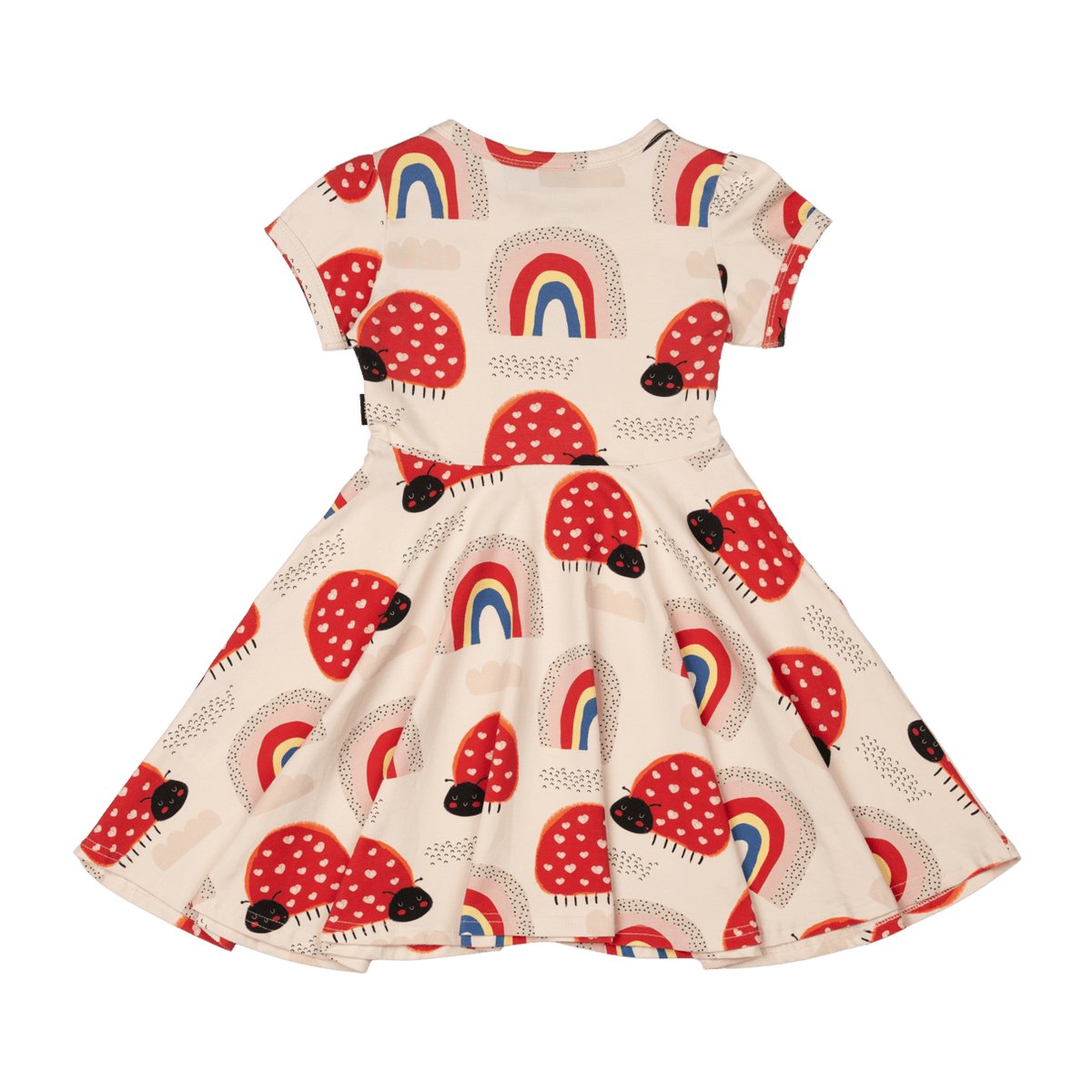 Rock Your Kid Love Bug Rainbow Waisted Dress - HYPHEN KIDS