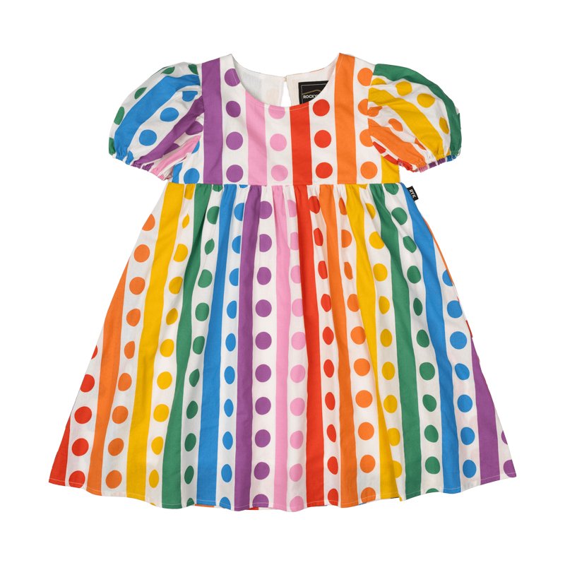 Rock Your Kid Rainbow Drops Dress - HYPHEN KIDS