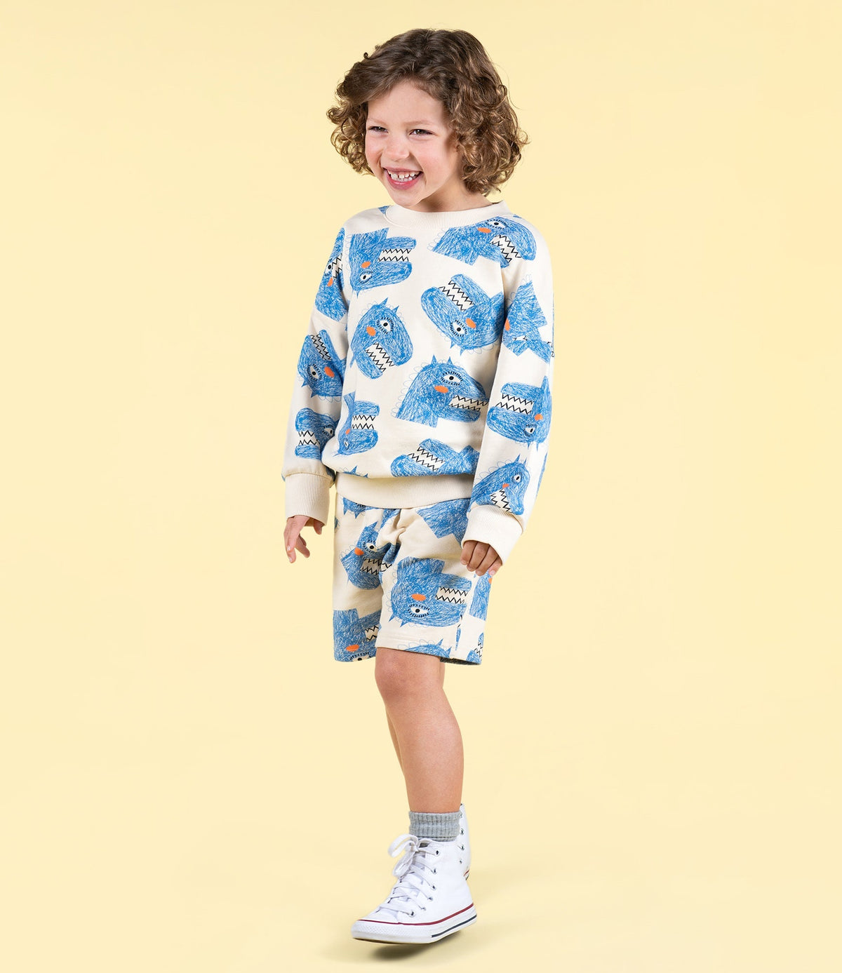 Rock Your Kid Dino Art Shorts - HYPHEN KIDS