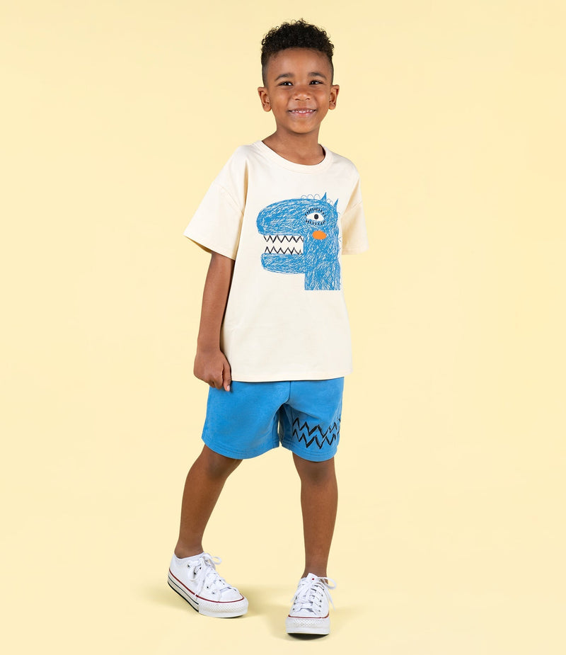 Rock Your Kid Blue Walk Shorts - HYPHEN KIDS