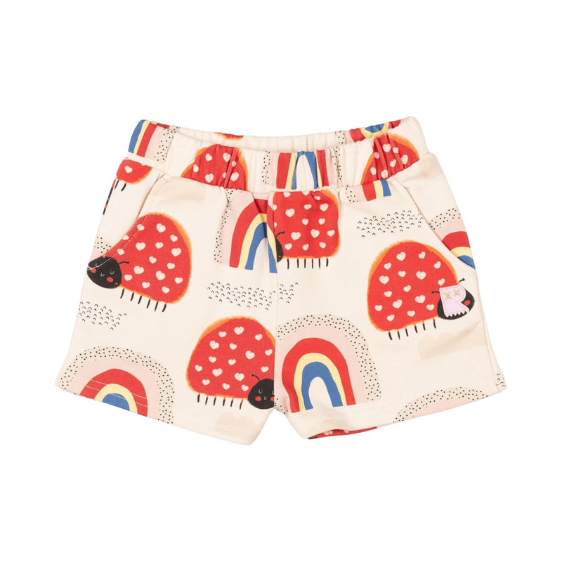 Rock Your Kid Love Bug Rainbow Shorts - HYPHEN KIDS