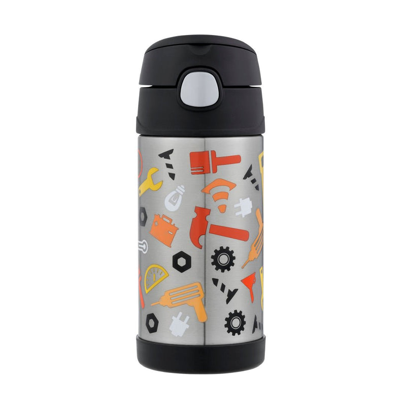 Thermos 355ml Stainless Steel Water Bottle Construction Zone - HYPHEN KIDS