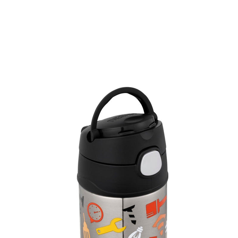 Thermos 355ml Stainless Steel Water Bottle Construction Zone - HYPHEN KIDS