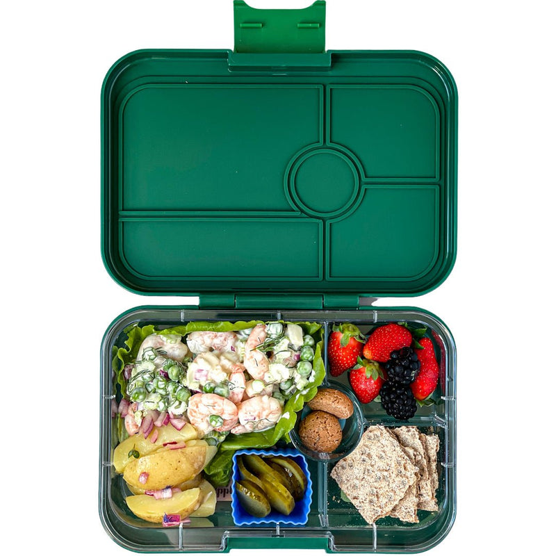 Yumbox Tapas Bento Lunch Box - 4 Compartment With NYC Tray - Green - HYPHEN KIDS