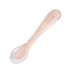 Beaba Silicone Suction Divided Plate & Spoon - Pink - HYPHEN KIDS