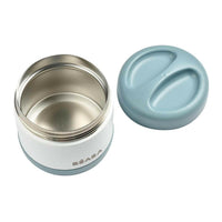 Beaba Stainless Steel Food Jar 500Ml - Baltic Blue / White - HYPHEN KIDS