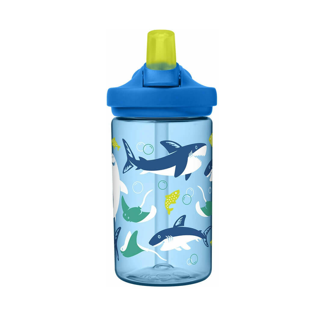 CamelBak Eddy Kids BPA Free 400ML Water Bottle - Sharks And Rays - HYPHEN KIDS