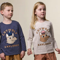 Crywolf Long Sleeve T - Shirt Indigo Explorer - HYPHEN KIDS