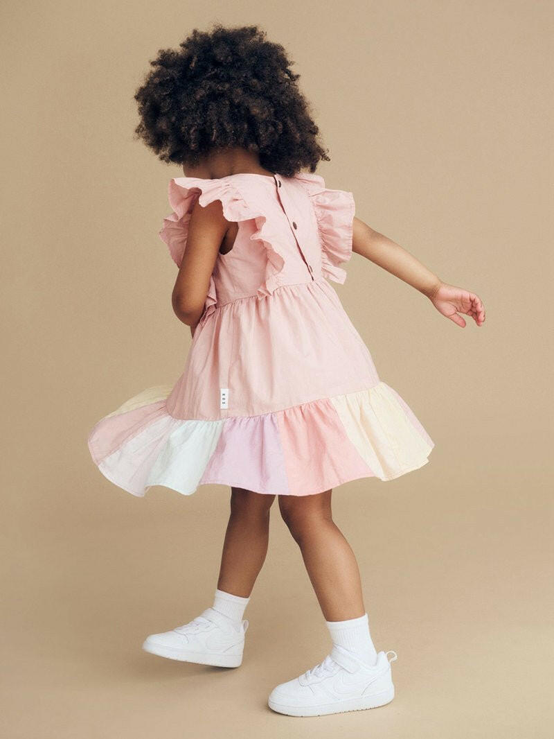 Huxbaby Riley Rainbow Hem Dress